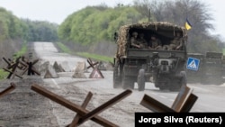 Район Изюма, Харьковская область, Украина. 18 апреля 2022 года