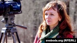 Лариса Щиракова на работе в Гомеле, 2014 год