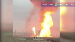 На газопроводе в Баку прогремел взрыв и начался пожар На газопроводе в Баку прогремел взрыв и начался пожар