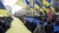 UKRAINE – Participants of the Unity March in Kharkiv against the background of the threat of a new Russian invasion of Ukraine. Kharkiv, February 5, 2022